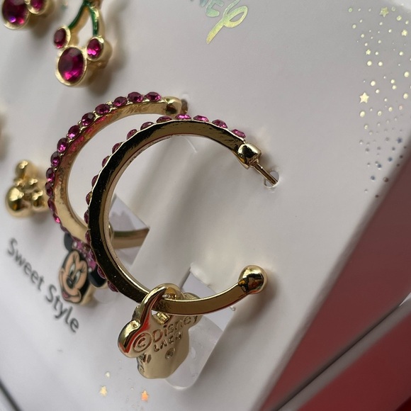 Disney earrings,Disney Minnie Mouse Earrings Set,Minnie Mouse Cherry earrings. - Picture 5 of 10